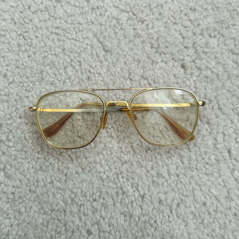 RANDOLPH R/E AF 23K GP TEARDROP AVIATOR EYEGLASSES outdoorsman 64-15-145 98561